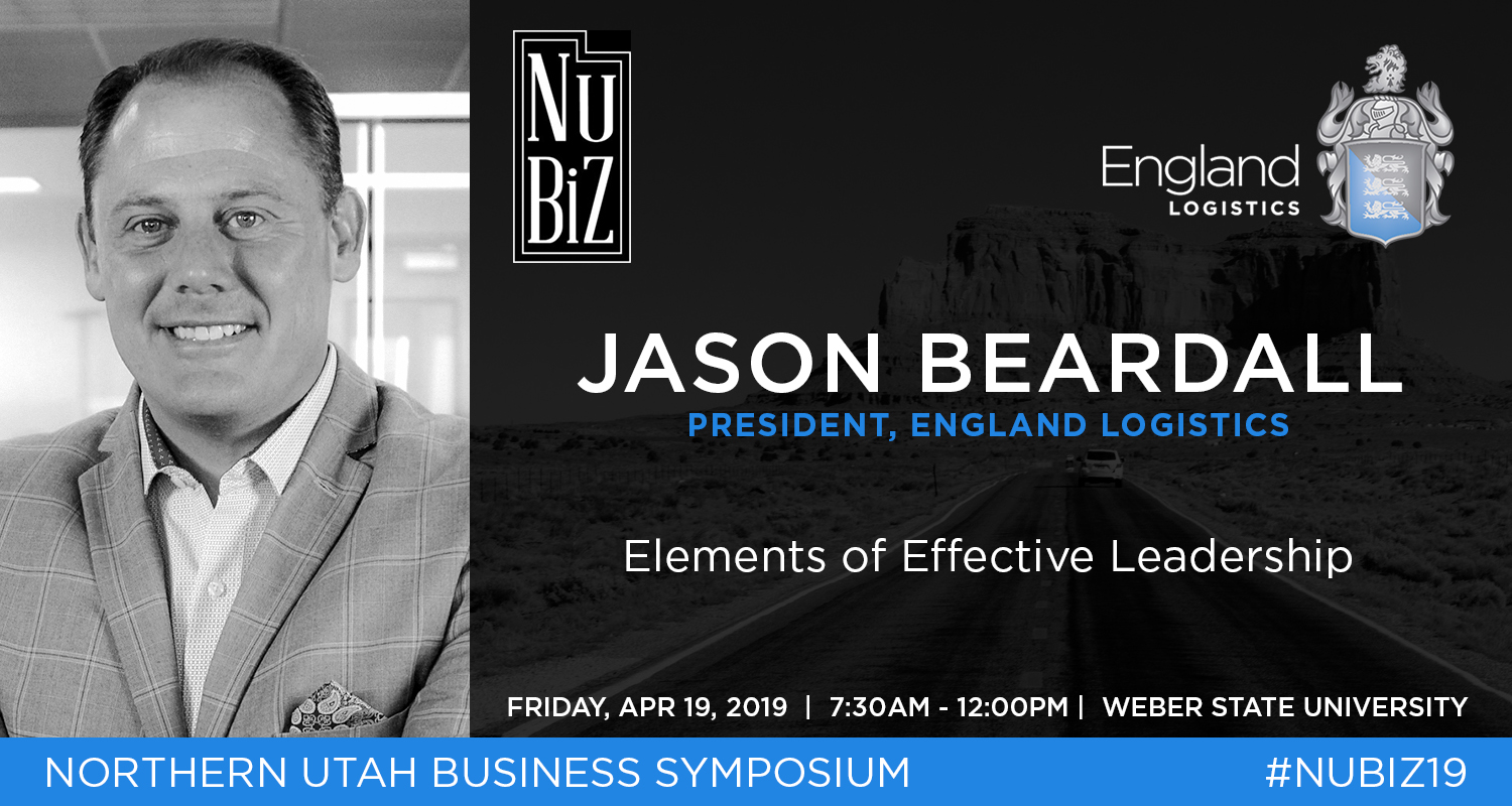 Northern Utah Business Symposium Nubiz Jason Beardall England Logistics