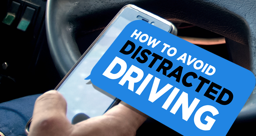 How to avoid distracted driving man holding mobile phone