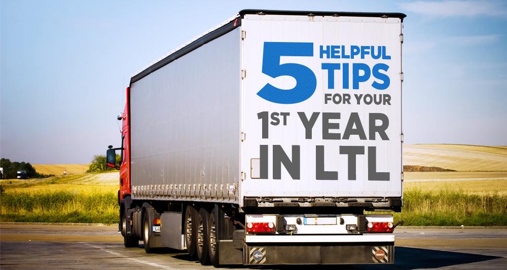 First Year in LTL 5 helpful tips truck driving down freeway