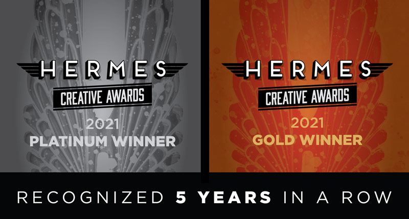 hermescreativeawardheaderwithlogosforgoldwinnerandplatinumwinner