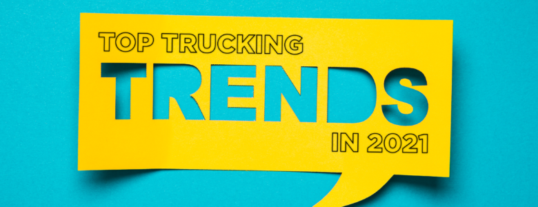 Trucking Blue Text In Yellow Chat Box Blue Background