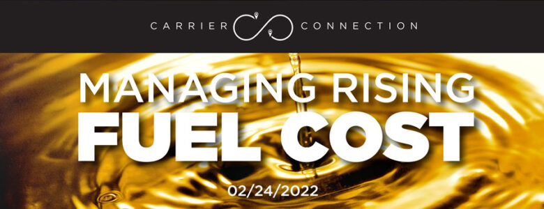 Managing rising fuel costs fuel consumption