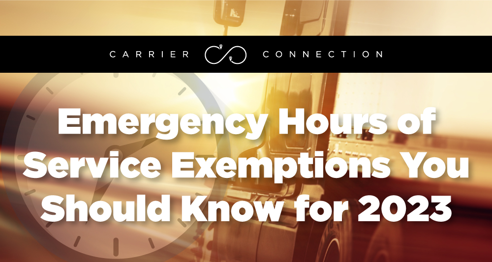 To ensure you aren't missing any we’ve compiled some of the recent emergency hours of service exemptions you should know for 2023.