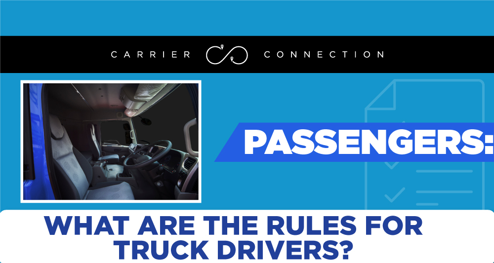 rules for truck driver passengers