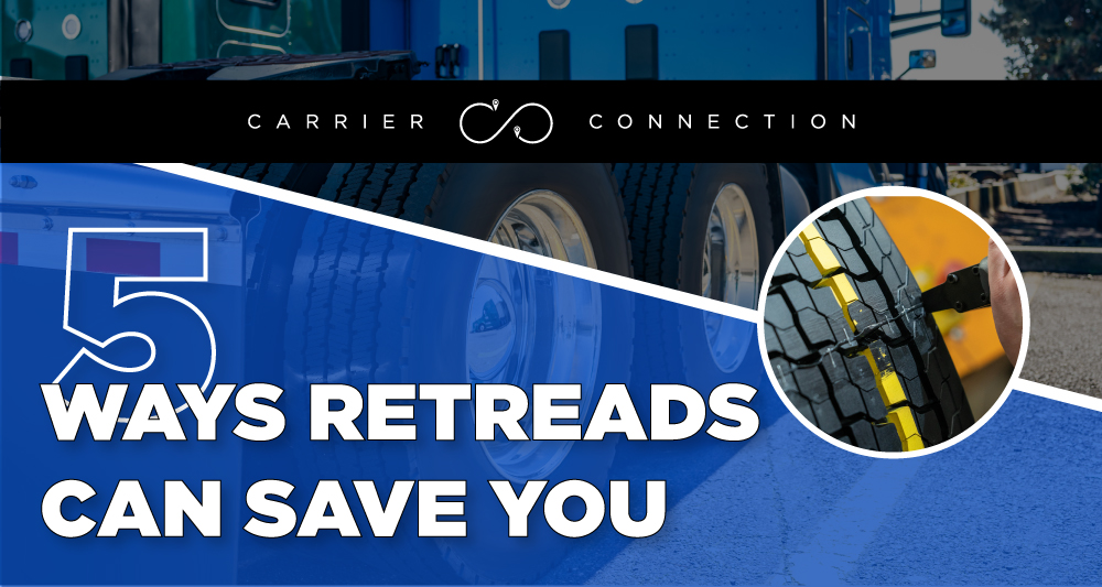 Retreads are a safe, reliable, and convenient for your fleet. Here are five ways that retreads can save you money.