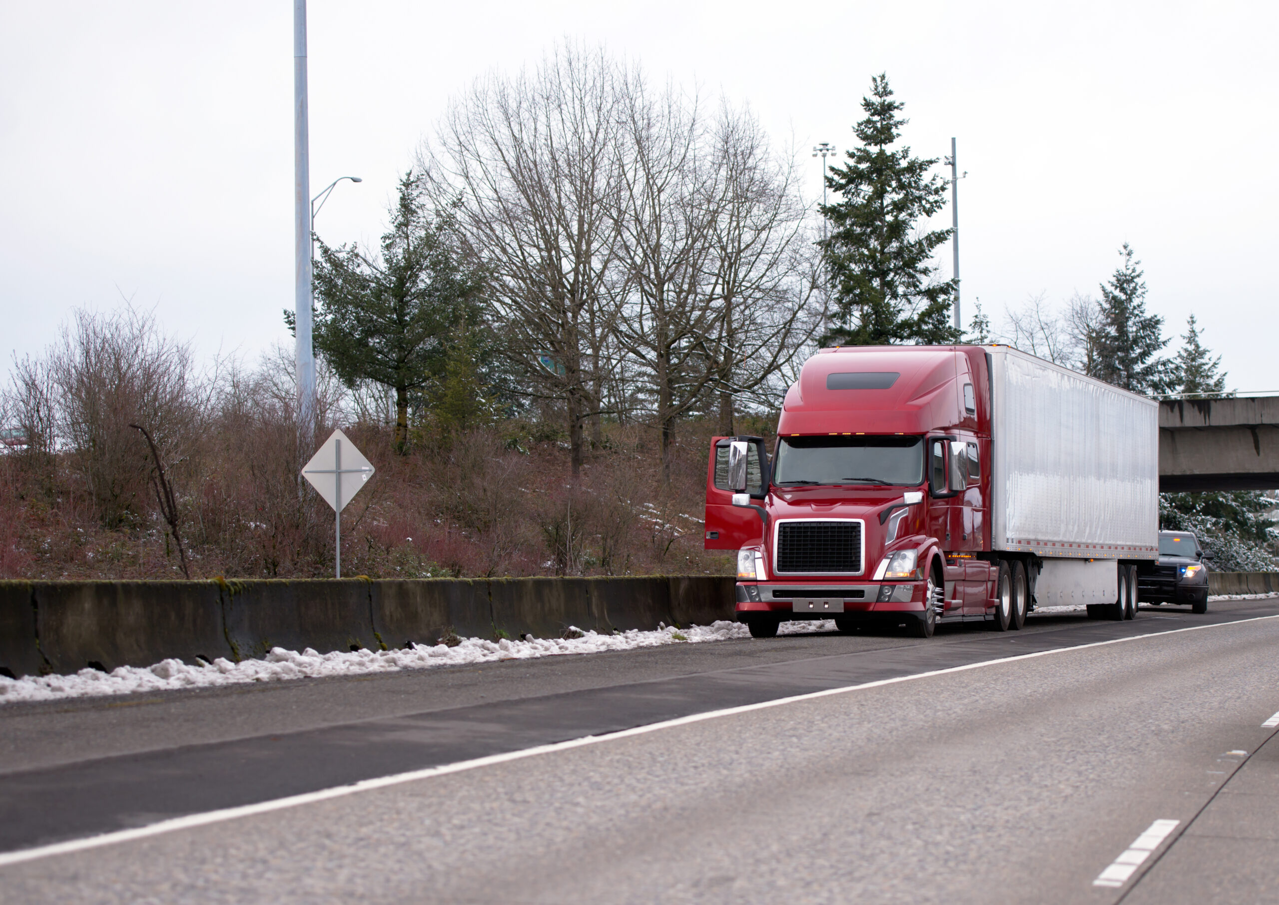 semi truck tire blowout