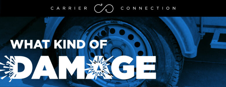 what kind of damage can a semi truck tire blowout cause