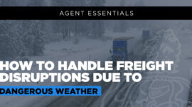 Handling freight disruptions due to dangerous weather can be a delicate process as communities rebuild and relief efforts are organized.