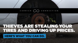 semi truck tire theft