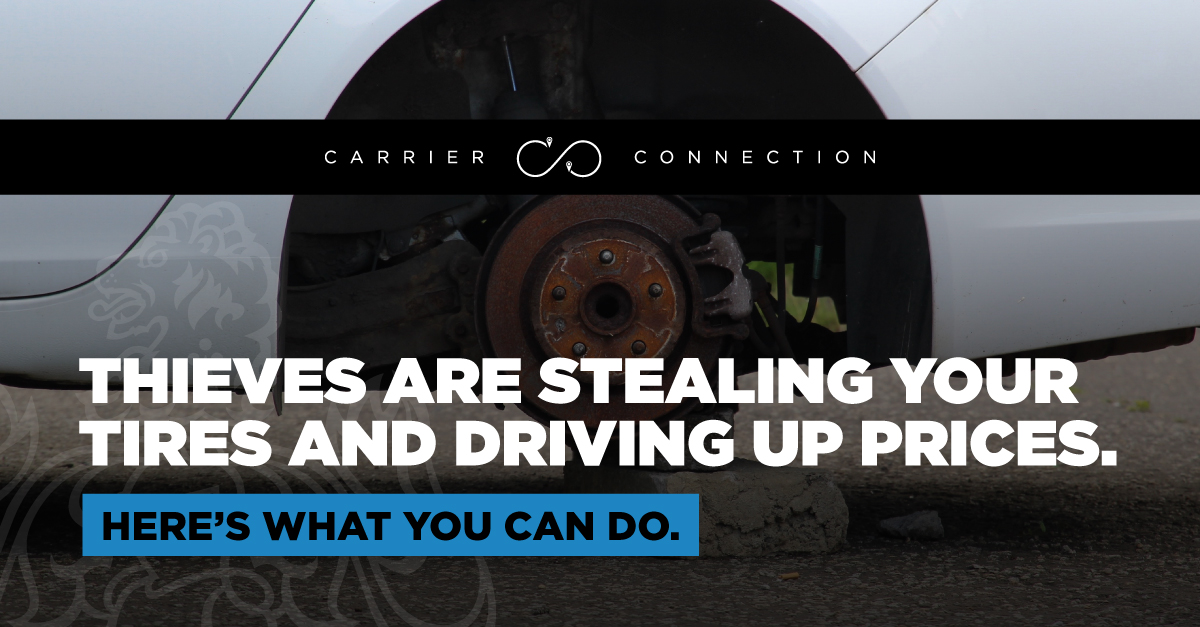 semi truck tire theft