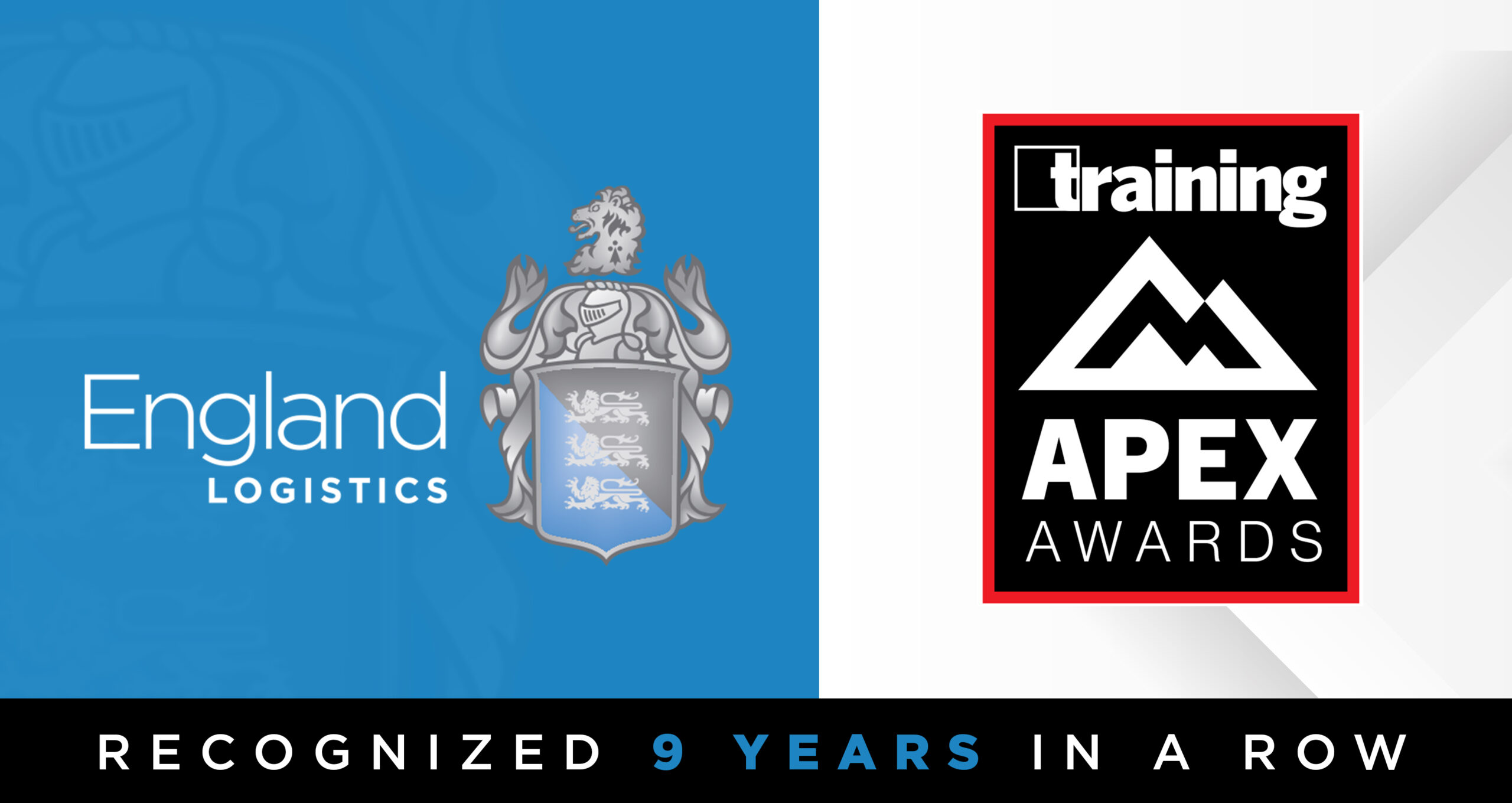 England Logistics, one of the nation’s top freight brokerage firms, is proud to announce its ranking on Training Magazine’s MVP Awards list.