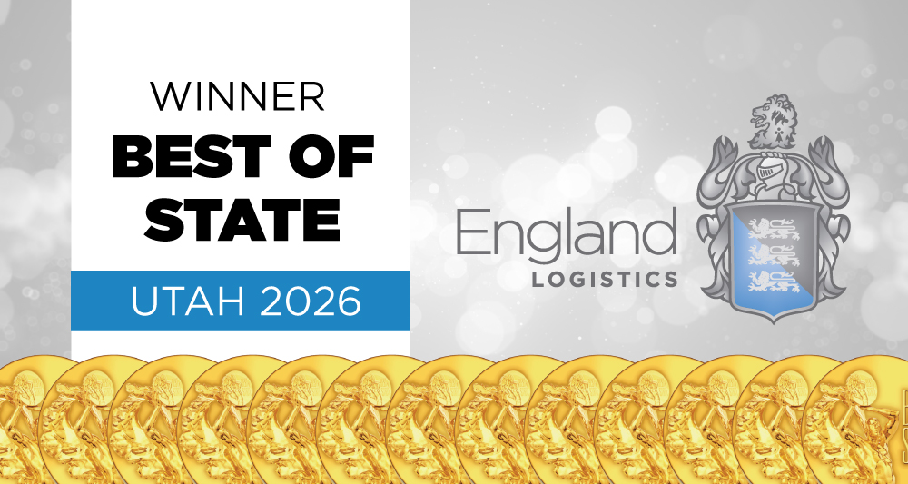 England Logistics, is pleased to announce that it has been honored with the Utah Best of State award in the Freight/Logistics category.